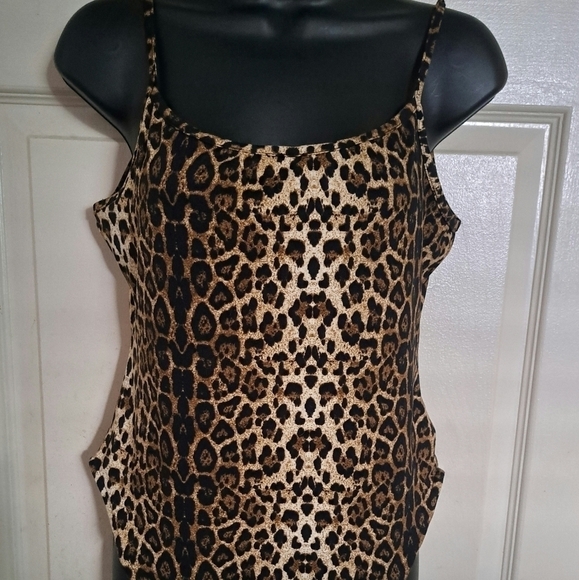 Brave soul Cheetah Print bodysuit size medium - Picture 1 of 6
